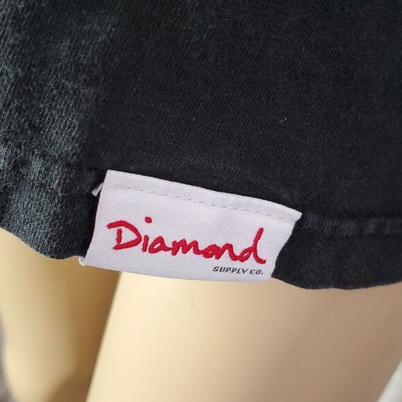 Diamond Supply Co. Long Sleeve Reaper See You in Hell Graphic Print Sleeves SZ M - Picture 8 of 11